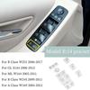 Car Window Glass Lifting Button Cover Sticker Trim For Mercedes Benz A B R GL ML Class W169 W245 W164 X164 W251