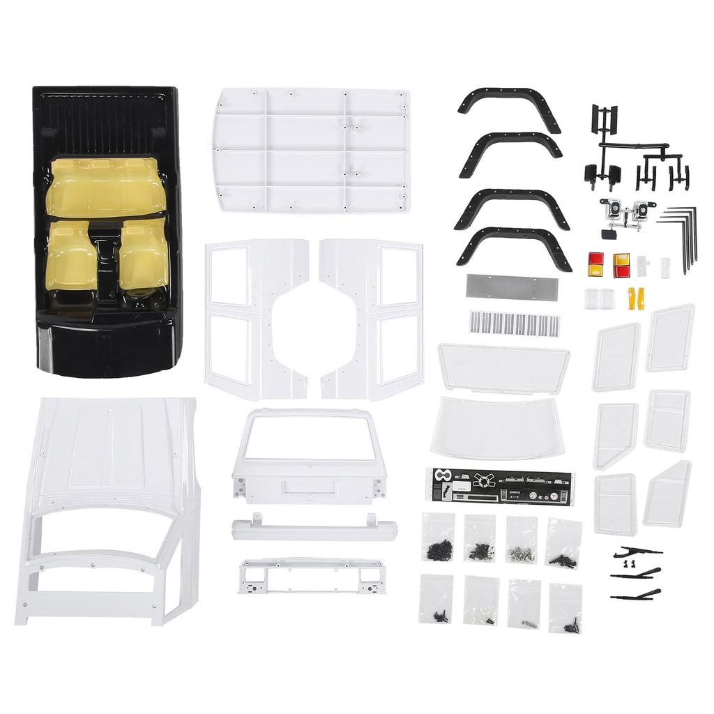 313mm Wheelbase RC Car Body Shell Accessory Fit for SCX10 II 90046 90047 110 RC Car