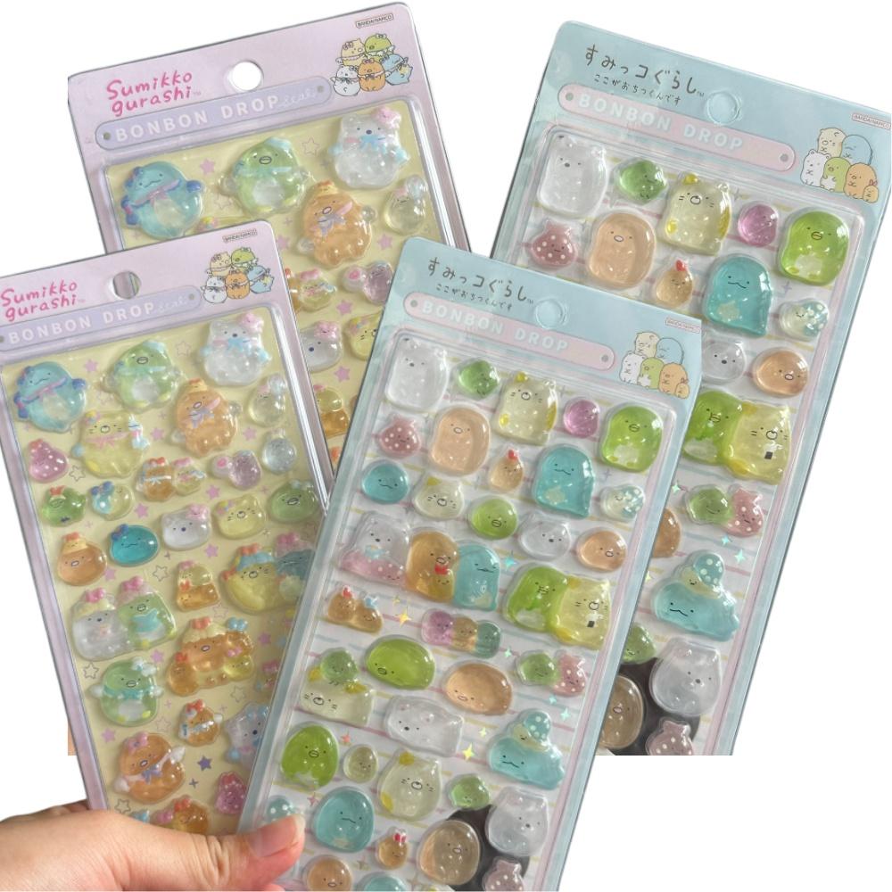 Mini Japanese Style New Cartoon 3D Drop Relief Stickers Scrapbooking Diy Journaling Stationery Diary Decor School Cute Stickers