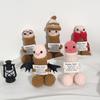 Crochet Ornament Desk Accessories Handmade Doll Birthday Party Decoration Party Gift Favors Hand Knitted Ornament