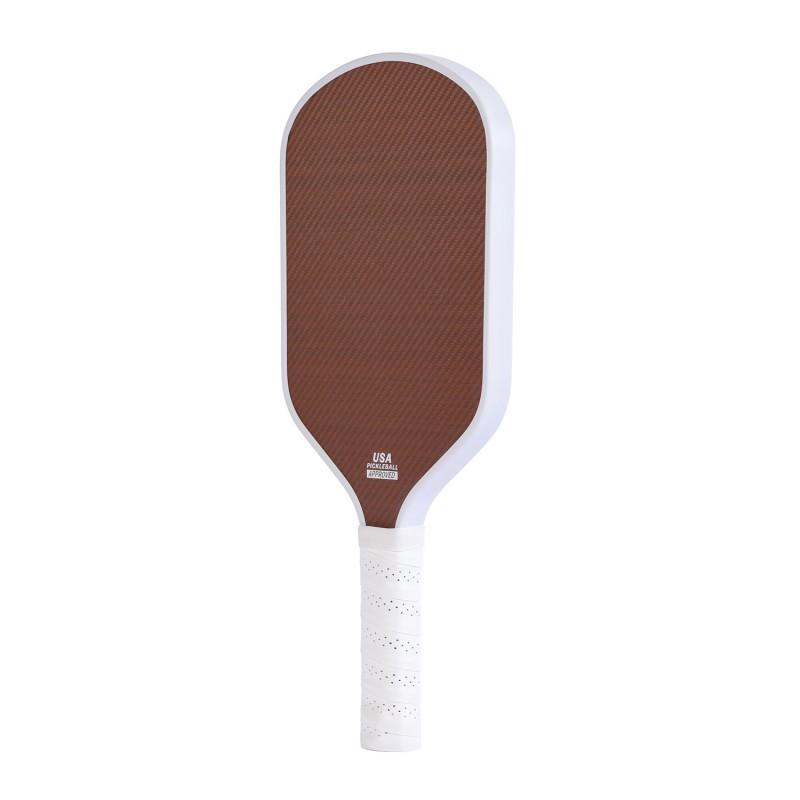Professional Paddle Racket Pickleball Squash Heat-Pressed Kevlar Carbon Fiber Matte Textured Grip Tournament Grade