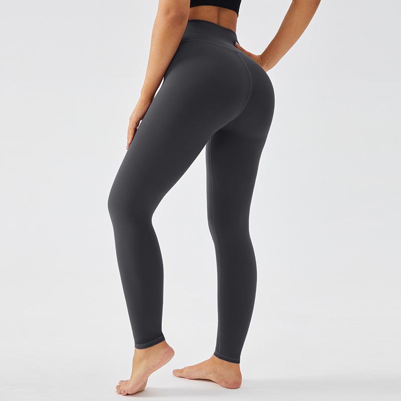 Meiyang Women's High Waist Peach Lift Yoga Pants - Tummy Control & Shark Skin Feel Fitness Leggings