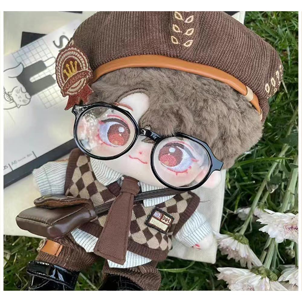 Niannyyhouse 20cm peluche facteur coton poupée vêtements animal, chapeau, chemise, gilet, pantalon, cravate, sac à dos, lunettes, costume, habillage,