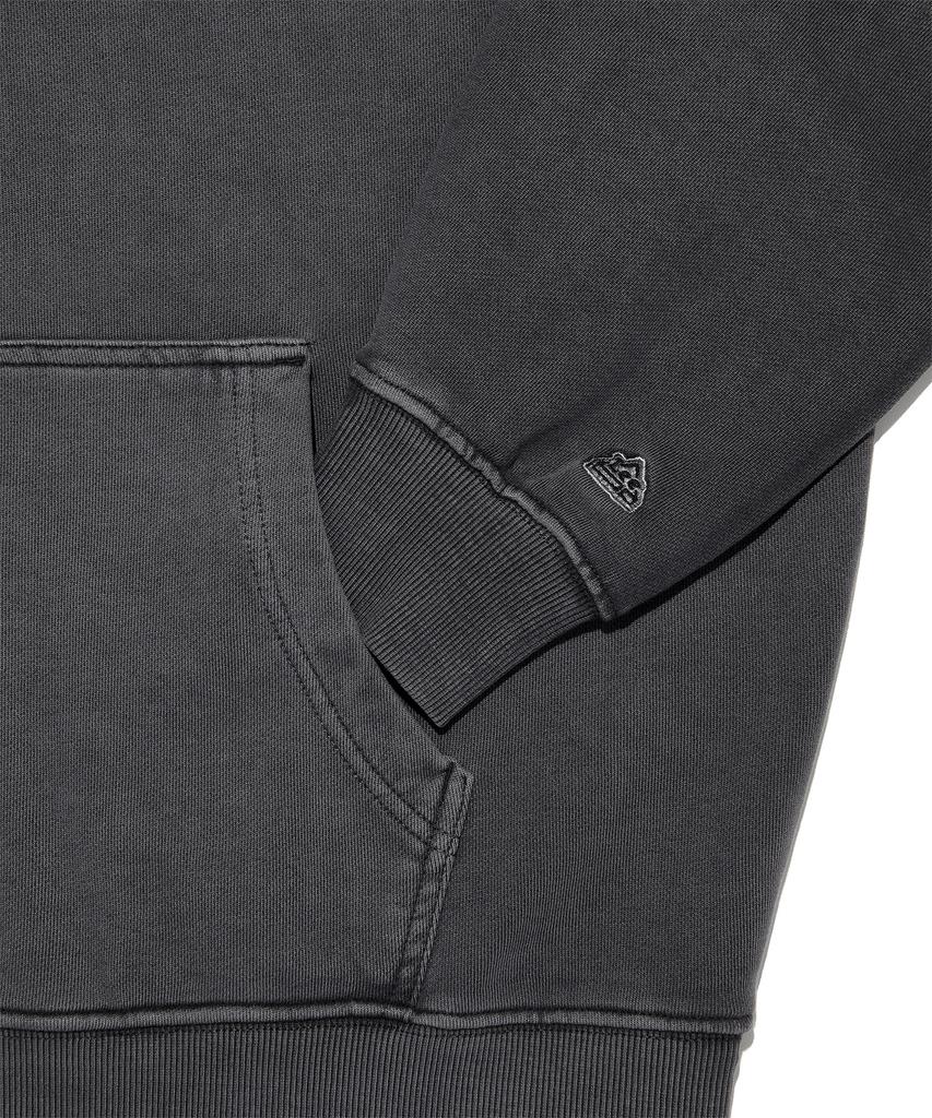 Dyed Label Hoodie Pigment Charcoal