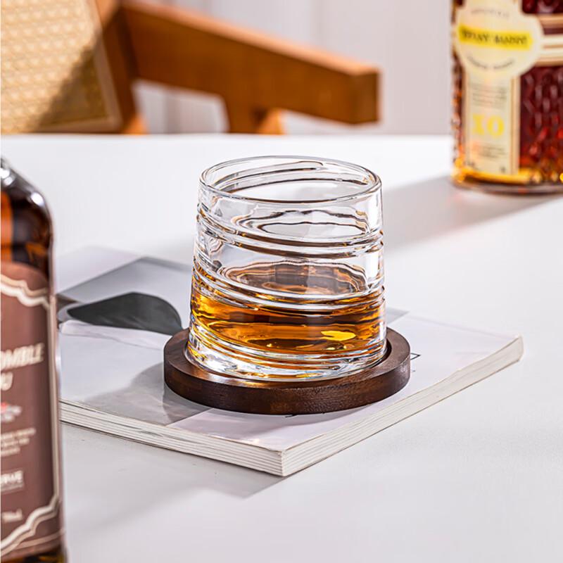 Lovwish Spinning Fortune Double-Layer Glass Cup