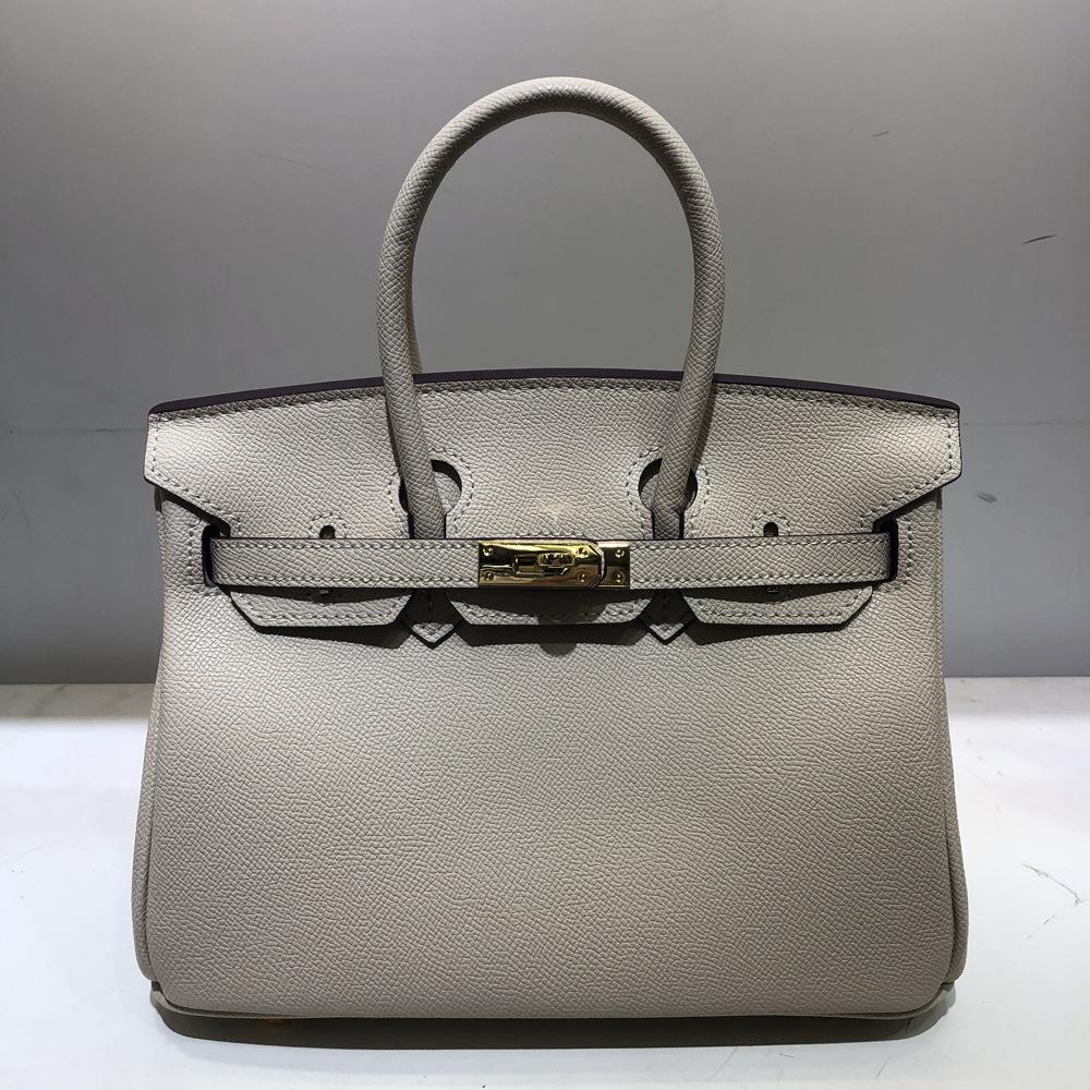 Stil Fasjonabel skinnveske 2025 Ny palmemønstret platinaveske Stor kapasitet Allsidig skulderveske for kvinner