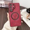 Luxury PU Leather Cartoon Deer Case for Samsung Galaxy S24 S25 S26 Ultra S24 S23 S22 FE Cases for Magsafe Wireless Charge Cover