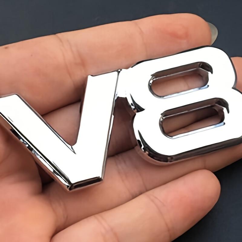 

V8 Emblem Metal Sticker Badge Fender For V8 Racing Emblem Auto For Car Motorcycle Truck SUV