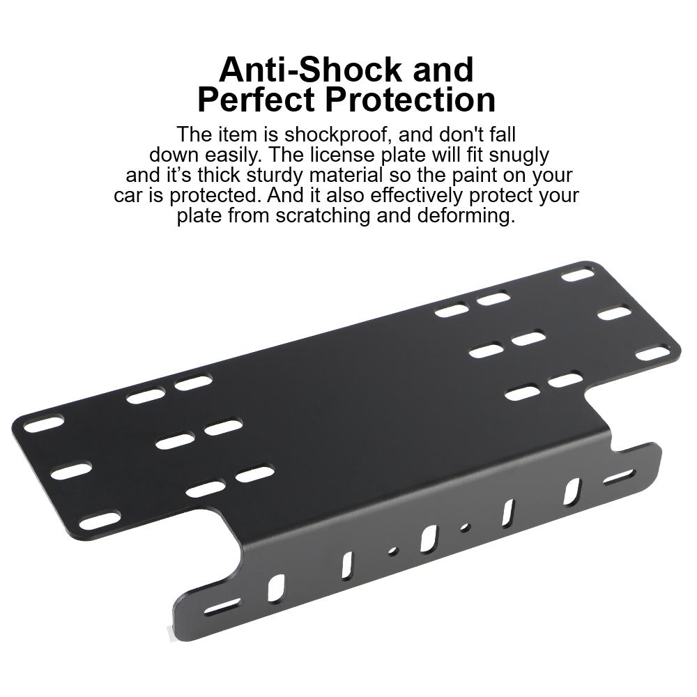 SUV Lamp Holder LED Work Light Bar Automobile Driving Plates Brackets Accessory Car Front Bumper License Plate Mount Bracket Frame