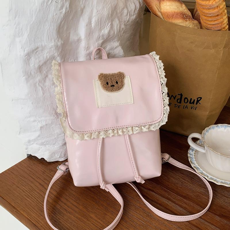 Schoolbag1011 Summer New Fashion Commuter Class School Bag Large Capacity Bear Backpack Cute Girls Backpack Women