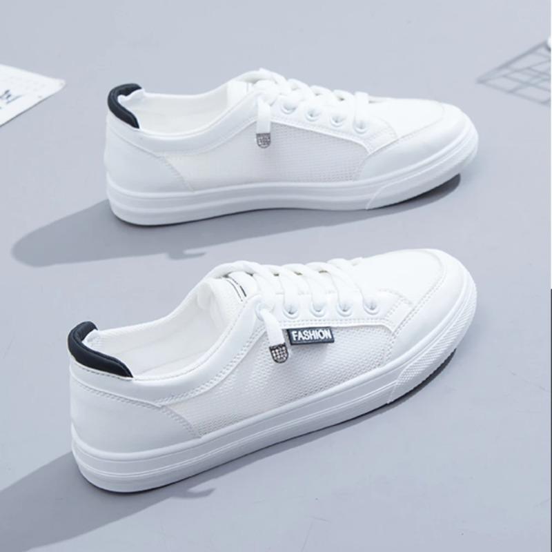 Fashion Little White Shoes Women's Spring/Summer New Mesh Shoes Breathable Mesh Versatile Thin Casual Thick Sole Shoe