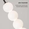 Bauhaus-Style Copper Gourd Chandelier for Living Rooms and Bedrooms