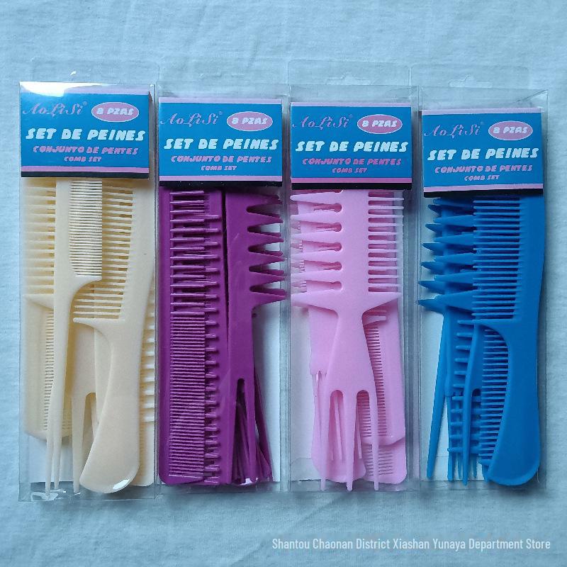 

Набор из восьми расчесок для укладки волос для студии стрижки и макияжа