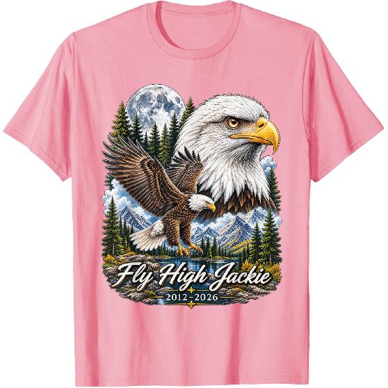 Fly High Jackie, Jackie and Shadow Bald Eagle for Men Women T-Shirt