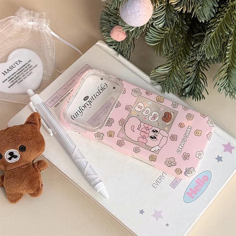 Glitter Flower Cartoon Case for iPhone 17/16 Pro Max/15/14