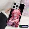 Game GI Miko Silver Plating Magsafe Mobile Phone Case for iPhone 17 16 15 14 13 12 11 Air Pro Max Plus Colorful Cover