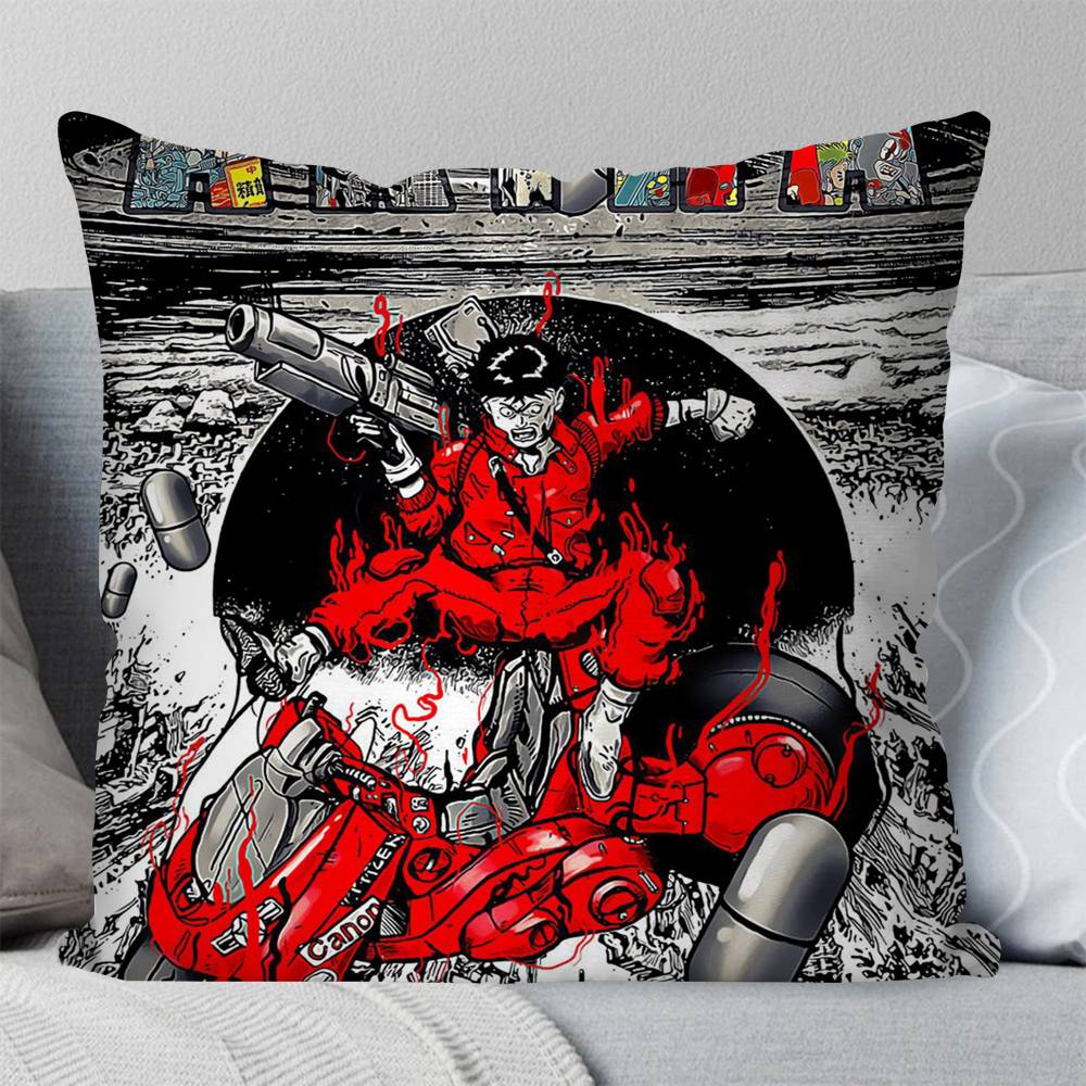 Akira Anime Pillow Case Square Pillow Bedroom Sofa Leisure Comfort Cushion Car Living Room Home Decoration