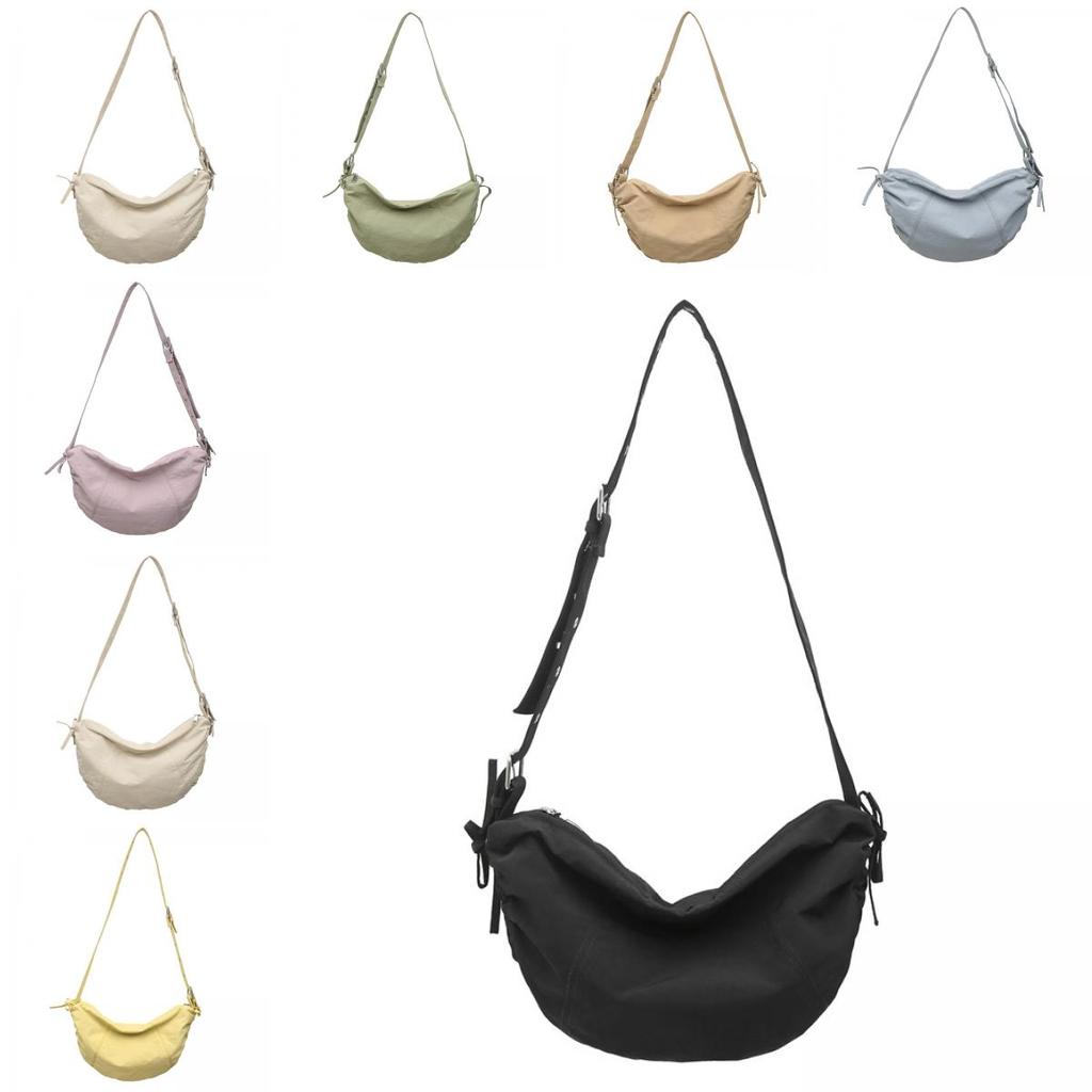 Nylon Duffle Bag For Women With Zipper Pocket And Casual Style