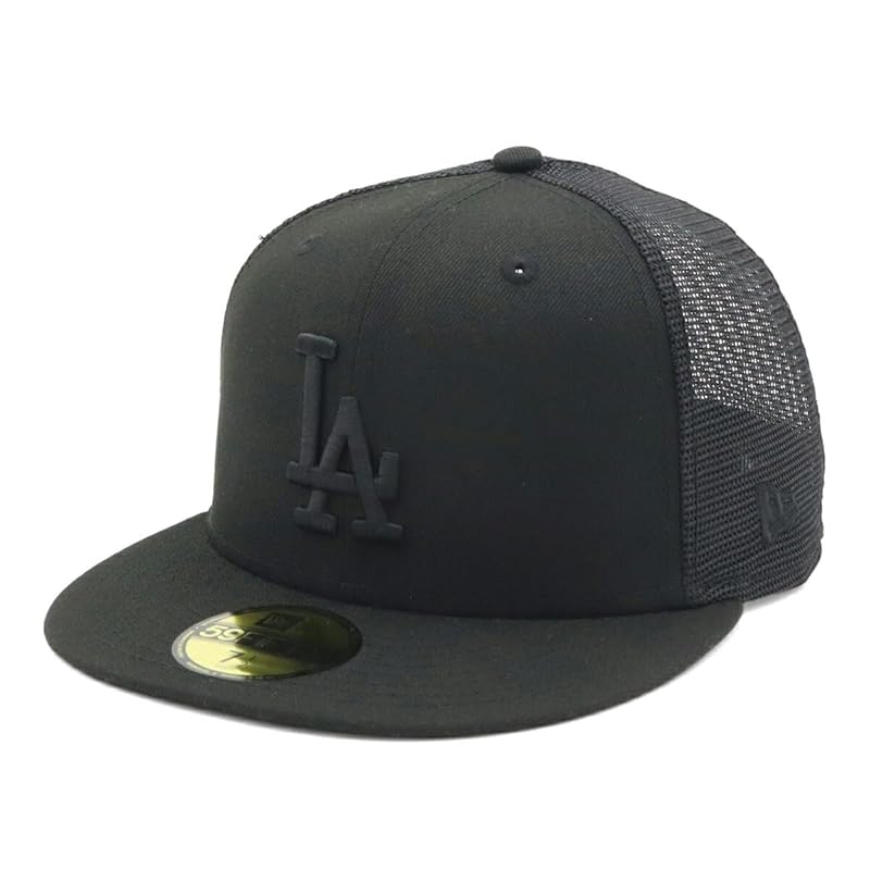 

[New Era] mesh cap 59FIFTY MLB LA black/black 7 3/8 5950TR LOSDOD BLK 25J