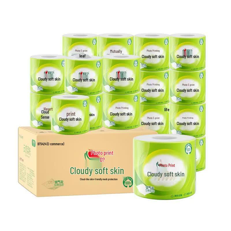 Mind Act Upon Mind Cloud-Soft 4-Ply Toilet Paper, 24 Rolls