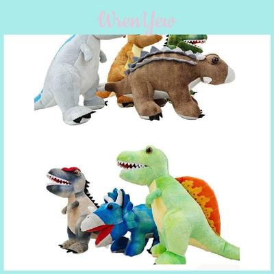 Jucării de pluș adorabile dinozaur, perfecte cadouri de sărbători, Triceratops și T-rex