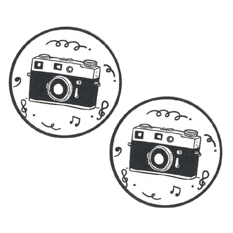 

Dustproof Peelable Decals Creative Expression Sticker For Mini Evo Camera Lens Protections Customizable Cartoon Designs