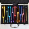 Buntes Stimmgabel-Set aus Aluminiumlegierung Resonanz-Stimmgabeln für heilende Musikinstrumente Percussion-Stimmgabeln Heilung Medizin