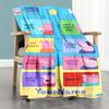 Peppa Pig Customize Text Blanket Lightweight Personalized Blanket Warmthful Decor Suitable for Office Chair Seaside Bedding Couch for All Occasions