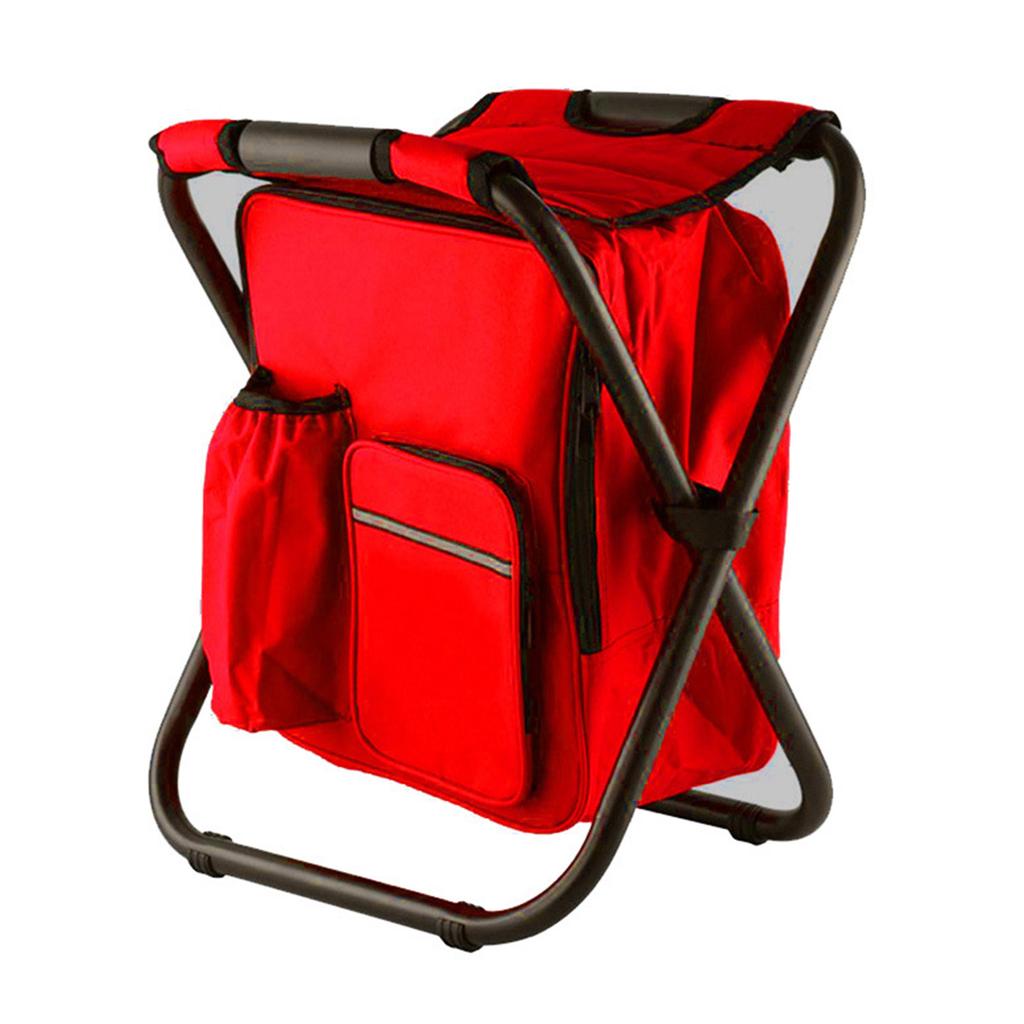 Outdoor Folding Fishing Stool Sturdy Stable Heavy Duty Ice Bag Stool Lightweight Compact Fishing Huntings Use