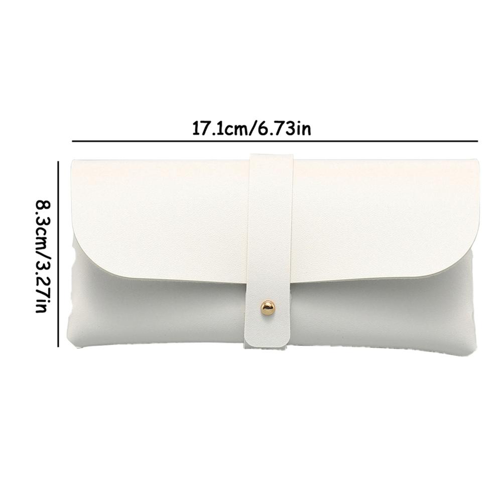 1pc Glasses Case Women Leather Soft Glasses Bag Fashion Portable Sunglasses Box Bag Accessories Eyeglasses Case Sunglasses Box