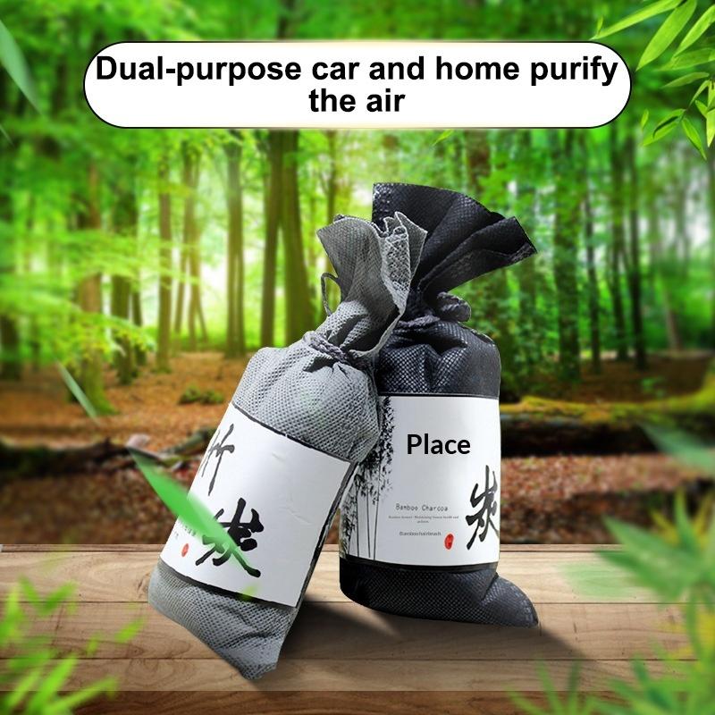 100G Activated Bamboo Charcoal Bag Air Purifying Bag Charcoal Deodorant Odor Remover Bag Car Bedroom