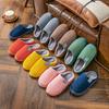 Winter new cotton slippers women's indoor home warm non-slip soft bottom couple cute silent velvet slippers men