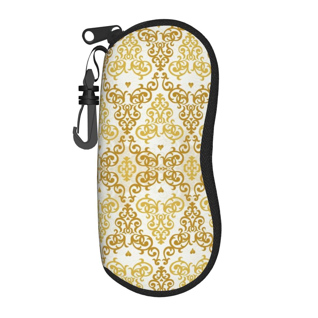 Golden Medallion Baroque Accessories Glasses Case for Girls Protective Zipper Glasses Storage Box Ins Eyewear Container