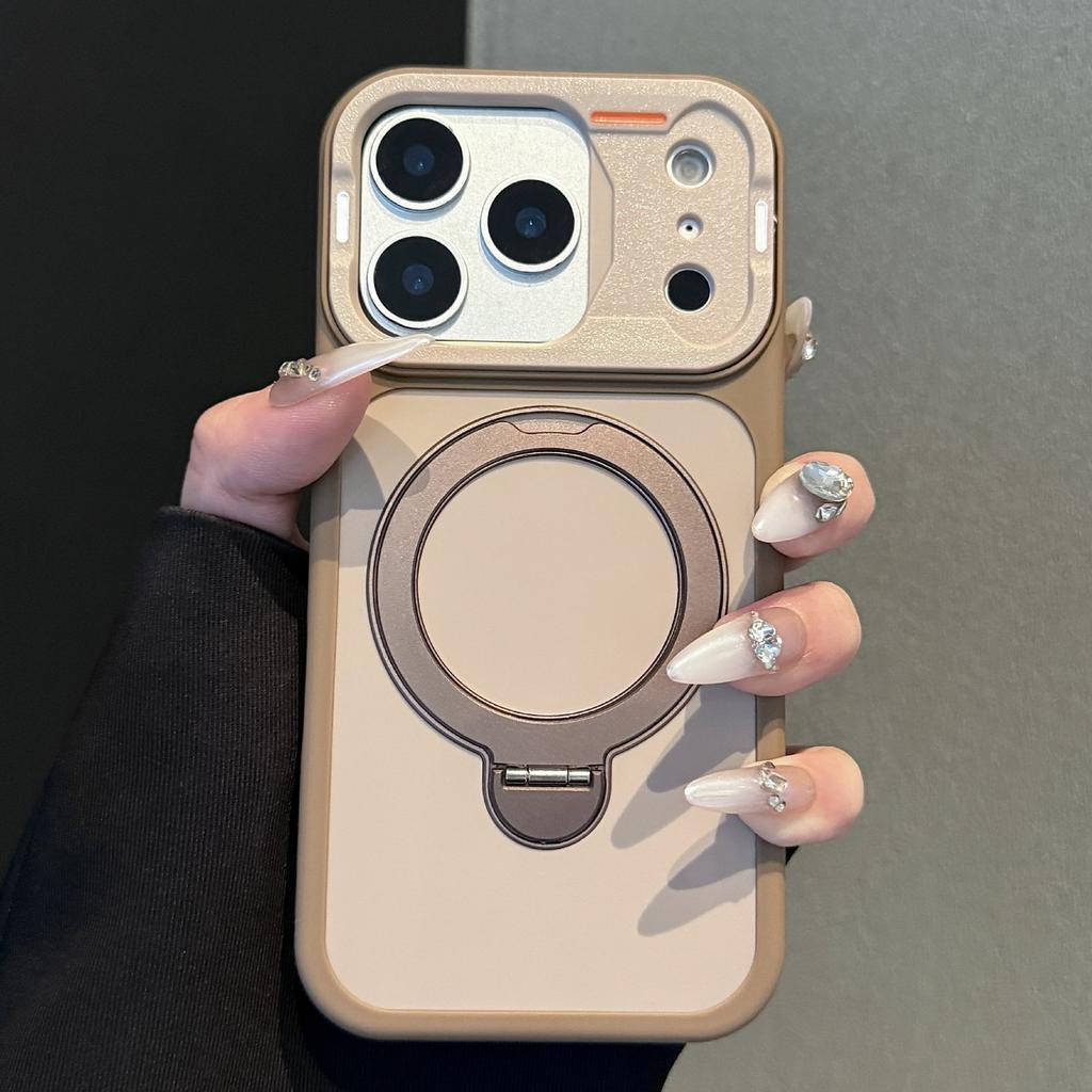 Applicable To Apple 17 Rotating Bracket Mobile Phone Case Yadun 360 Contrasting Color iPhone16ProMax Mobile Phone Case
