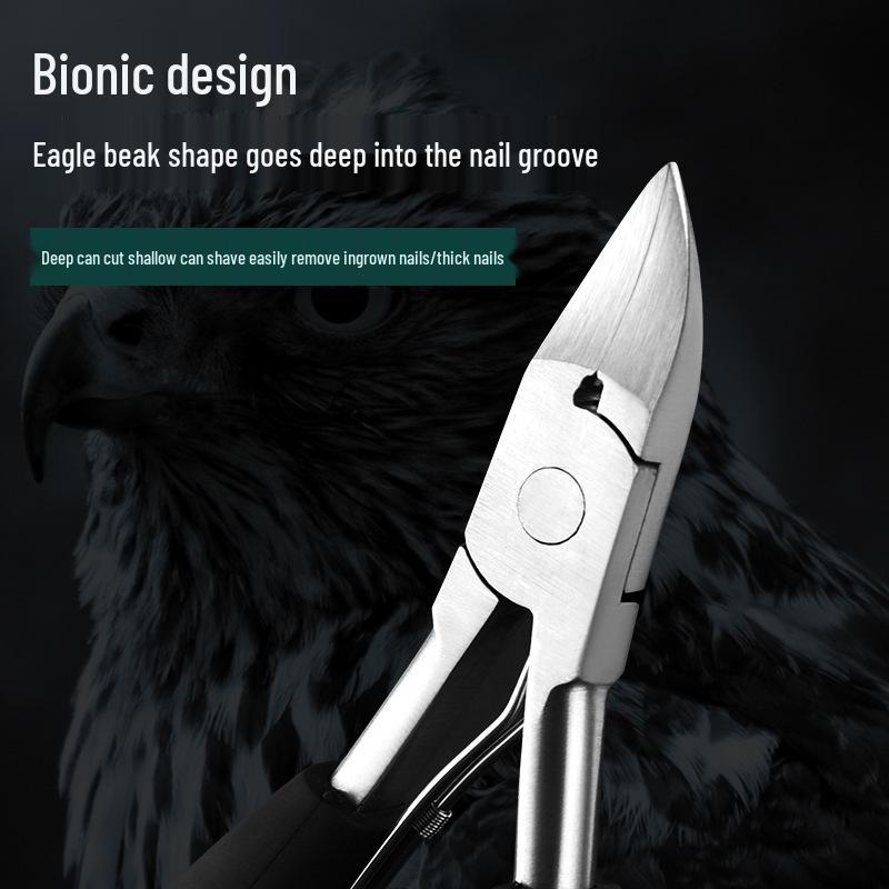 Eagle Beak Toenail Clippers & Pedicure Knife Set for Ingrown Nails and Dead Skin