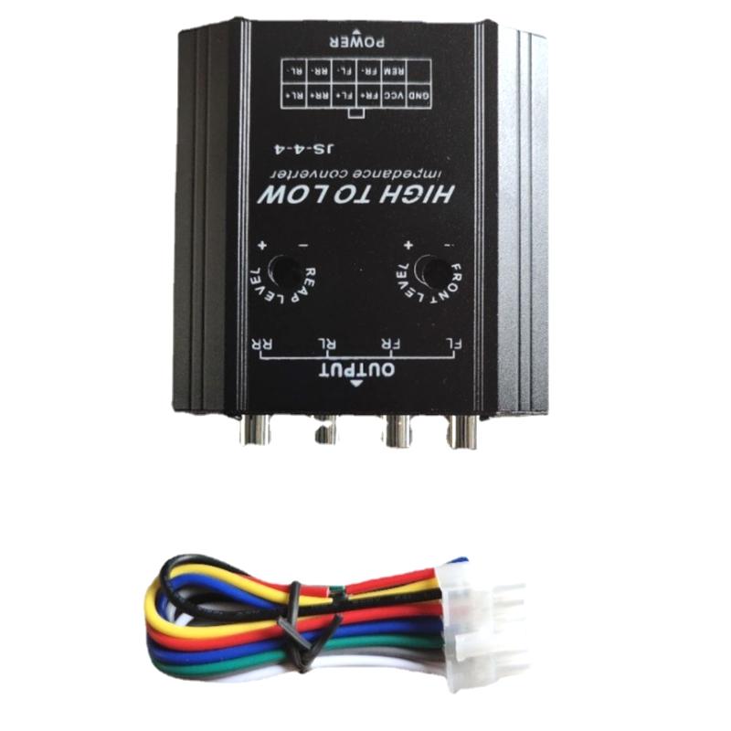 12V 4 Channel Car Audio Converter To Rca High To Low Line Car Stereo Radio Speaker Frequency Filter