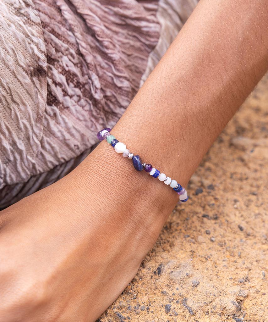 Pig&Hen (Women'S) Brontide Mosaic Bracelet - Novara X Silver