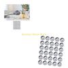 F26C Pack of 30 Candle Tins Jar Cups for DIY Candle Making Aluminum Round Containers Tealight Bases for Creative Projects