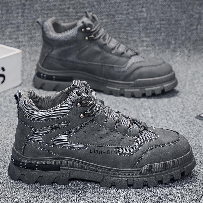 2025 Men's Spring Fashion: Korean Martin Boots - Trendy Casual British Style Work Shoes