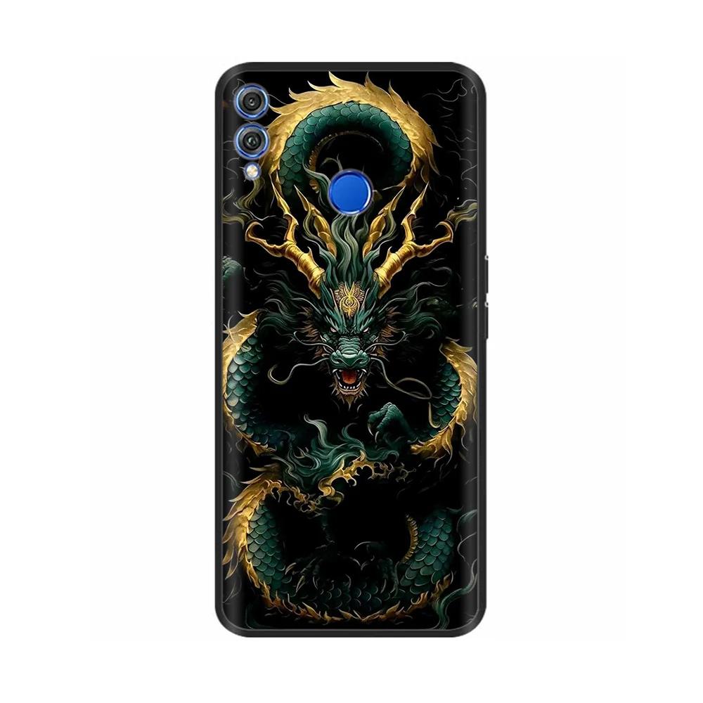 For Honor 8X Case Soft Liquid Silicone Full Coverage Phone Case For Huawei Honor 8X Cases Honor8X Cute Panda Back Cover Fundas