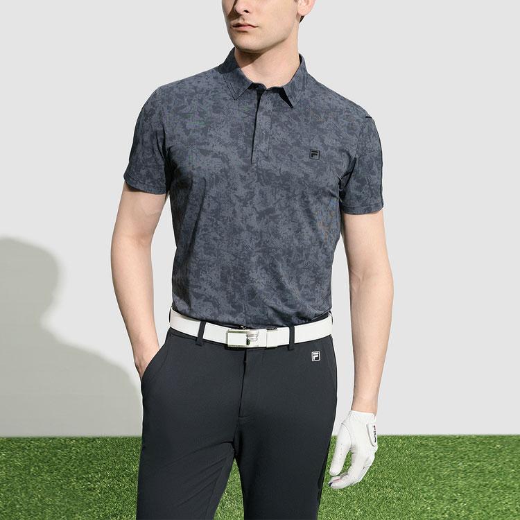 New FILA Polo Shirts Men's Pitch Black A11M315107F-BK