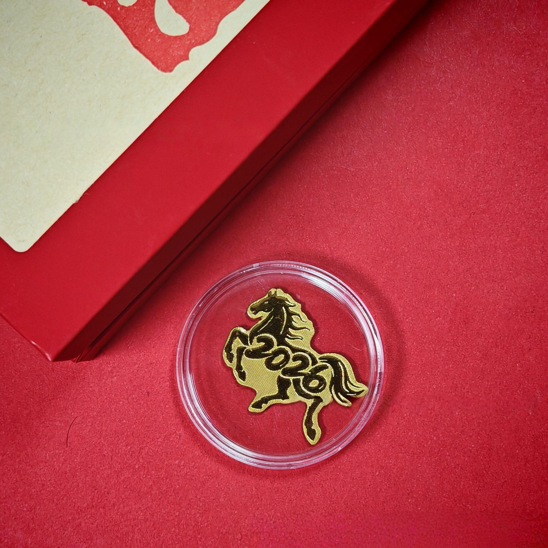 999 Pure Gold Year of the Horse Edition Phone Sticker - Instant Wealth Retro Charm