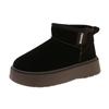 Winter new short snow boots women's platform short boots women's velvet thermal cotton boots