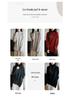 Pure Wool Seven-Stitch Thickened Sweater - Autumn/Winter, Long Sleeve, Half-High Collar with Irregular Slit.
