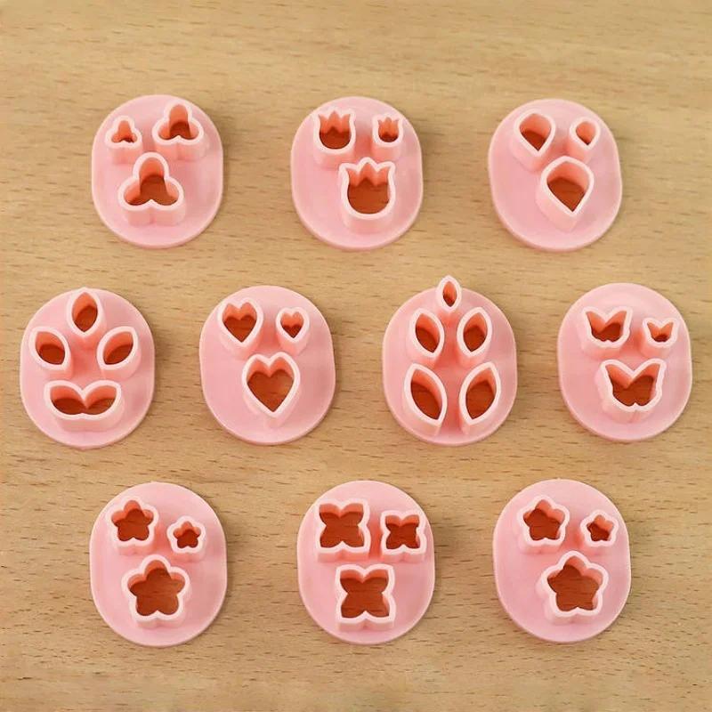 Floral Baking Pastry & Earring Molds - DIY Handmade Jewelry Tools for Crafting Ideal for Decorative Pendants Charms & Decoration