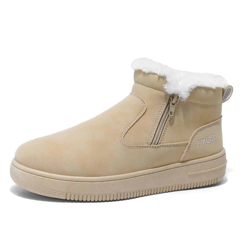 Hot Selling Men Cotton Shoes Winter Warmth Thickening Anti Slip Work Boot with Thick Soles Wear-resistant Comfort Men Snow Boots