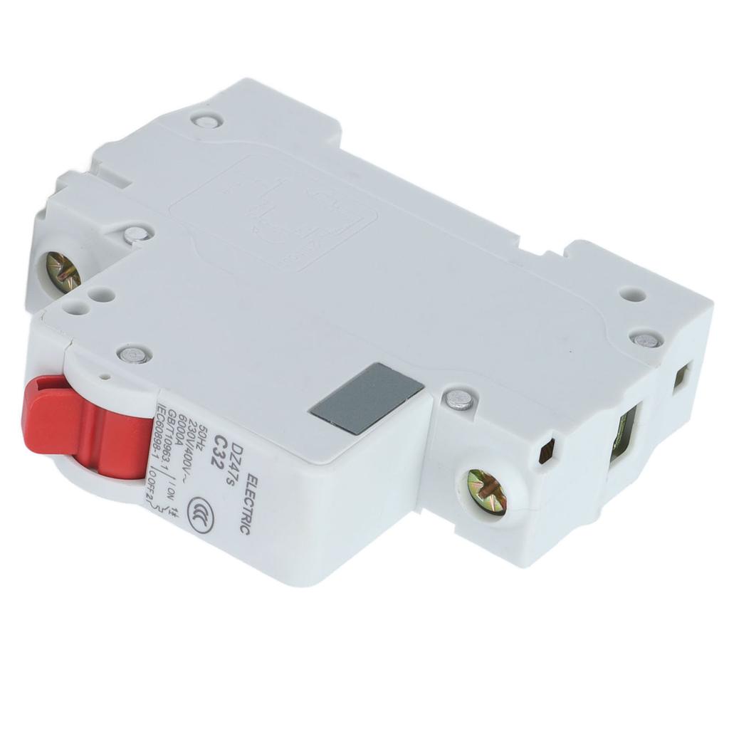 Circuit Breaker Low Voltage 6000A Breaking Capacity 1P DIN Rail Mount 32A 230V 400V