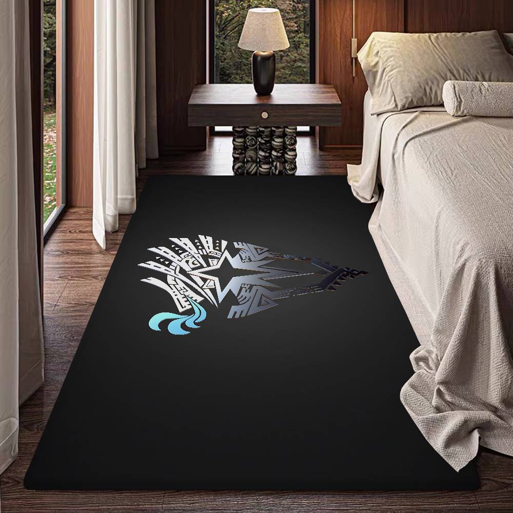 Monster Hunter Fashion Room Mats Retro Multiple Choice Living Room Kitchen Rug Non-Slip Welcome Rug