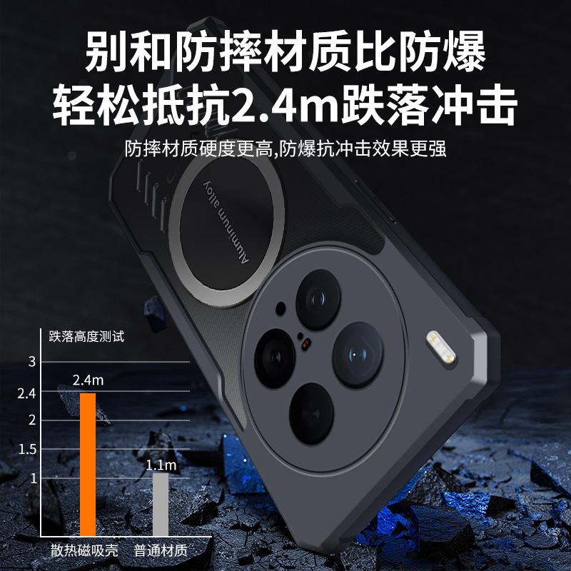 Anwendbar für VIVO X300Pro Graphen-Wärmeableitung Handyhülle X200Ultra atmungsaktiv X100S Sturzschutz-Schutzhülle