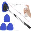Telescopic Microfiber Car Window Cleaning Brush & Scraper